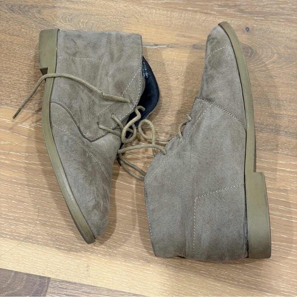 Primark Taupe Suede Lace-Up Desert Boots